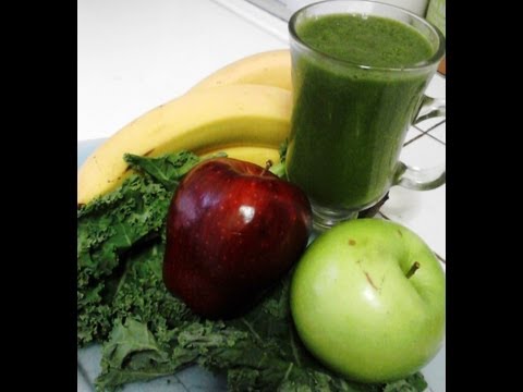 weight-loss-journey:-green-smoothie-w/-apple-and-kale
