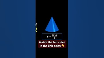 Volume of a Cone Derivation #becauseMath