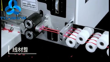 Fully Automatic Cable Cutting Stripping and Twisting Machine - process two cables simultaneously