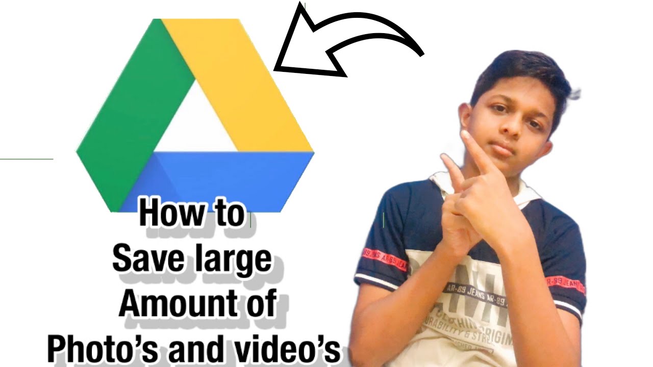 How to store large amount of photo and videos in Google drive YouTube