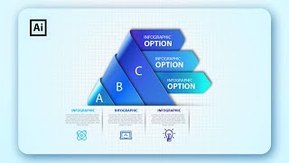 Create an infographic with a Triangle fold in Adobe Illustrator