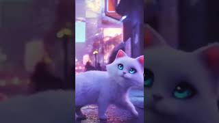 A cute cat walking in a futuristic city, cinematic, 4K" #catworld #pancat #catlike #catscatscats