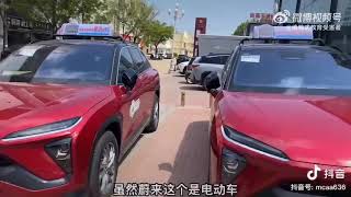 China's highest-end taxi NIO ES6 taxi appeared in Langfang! Netizen.