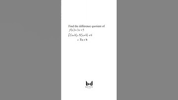 DIFFERENCE QUOTIENT @mathxtutorials #oneminutemath #mathslearning #mathshack #matheducation #exam