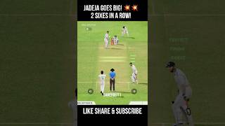 Ravindra Jadeja Smashes Two Consecutive Sixes Off Maharaj | #gamerdeft1 #indvssa #testmatch