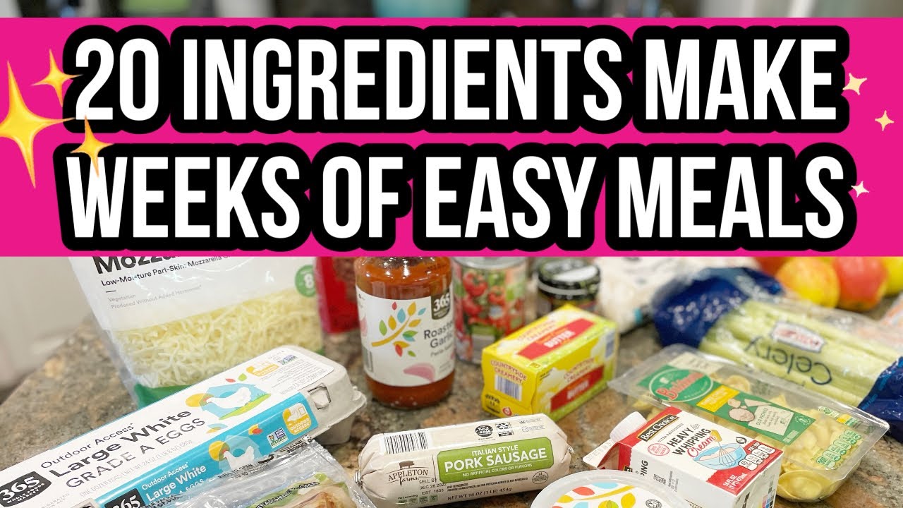 EASY & BUDGET FRIENDLY MEALS from just 20 INGREDIENTS // CAPSULE MEAL ...