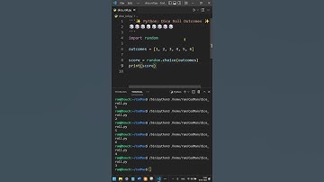 Dice Roll Random Outcome : Python 🎲🎲🎲