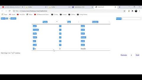 creating table from file(json) uploaded on server using javascript and Jquery plugin