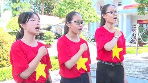 LIÊN ĐỘI THCS NGUYỄN VĂN TRỖI TX PHƯỚC LONG - Hát Quốc ca tại các địa chỉ đỏ, năm 2020 - TAM CA