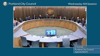 Portland City Council AM Session 02/11/26