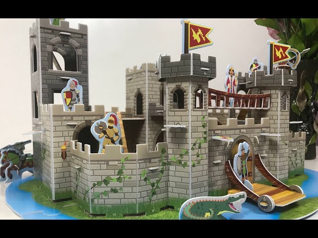  Premium Royal Castle - 100 Pc Set - Wooden Castle Building  Blocks Playset - Medieval Knights, Dragon, Jousting Themed - Premium  Eco-Friendly Materials - Encourage Imaginative & Creative Role Play : Toys  & Games