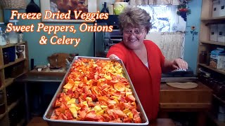 Freeze Dried Veggies | Sweet Peppers, Onions &amp; Celery