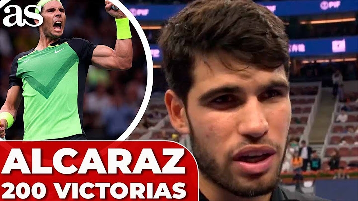 ALCARAZ celebra sus 200 VICTORIAS acordándose de RAFA NADAL