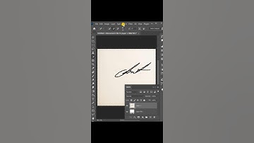 Create a Digital Signature in Photoshop! #shorts #photoshop