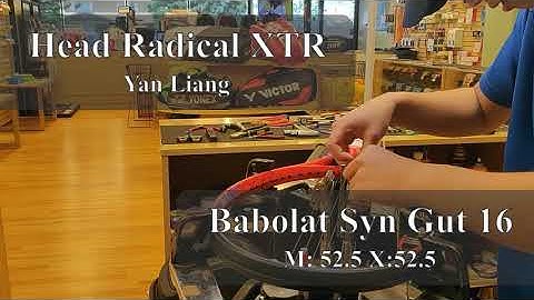 Time Lapse: How to String a HEAD Radical XTR Tennis Racquet (Yan Liang)