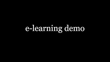 e-learning demo