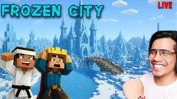 Mcfleet mai Frozen❄️City ka kam chalu karde ??  | McFleet Server Live🔴Day 79 #mcfleet #gamerfleet