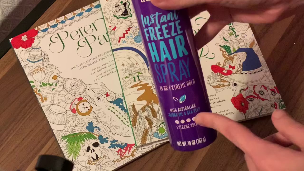Using Hairspray As A Fixative In Coloring Books YouTube