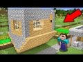 I TROLLED A VILLAGER WITH AN UPSIDE DOWN HOUSE IN MINECRAFT ? 100% TROLLING TRAP !