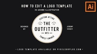 How to Edit a Logo Template In Adobe Illustrator (Free Logo Template Included)