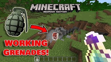 How to Make Grenades in Minecraft | Bedrock Command Block Tutorial