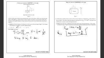 AP Physics C Mechanics: 2024 Free Response Questions Set 1