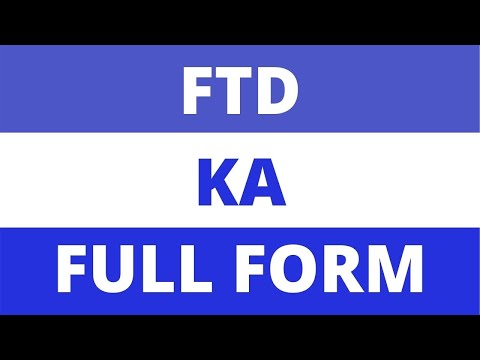 FTD full form | What is the full form of FTD ?