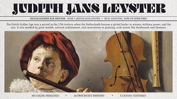 Testing Judith Leyster Procreate Brushes, Color Swatches and Paper Textures by Digi Life