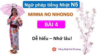 Ngữ pháp N5 bài 4  | Học Tiếng Nhật Minna No Nihongo | Tiếng nhật cơ bản cho người mới bắt đầu