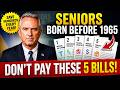 ⚡️SENIORS, STOP PAYING THESE 5 BILLS! Seniors Are Legally Exempt
