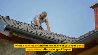 The difference between a roof repair and a roof replacement