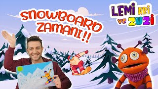 “Lemi Abi Ve Zuzi” Snowboard Yapan Çocuk Maketi Yapıyor. I 38 Resimi
