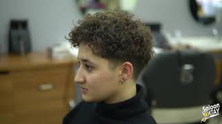 Bayan Saçina Su Dalgasi Perma Uygulamasi