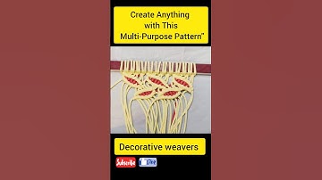 Create Anything with This Multi-Purpose Pattern | #macrame #diymacrame #macramepattern #shorts #2023