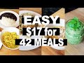 42 MEALS FOR $17 | EMERGENCY EXTREME BUDGET | EASY MEAL GROCERY BUDGET Part 1 | Extreme Budget Meals
