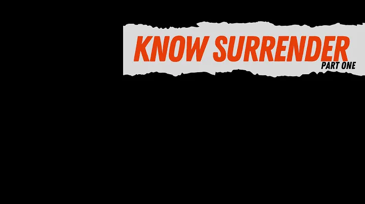 Know Surrender Part 1 | Pastor Coleman Hunter | Vi...