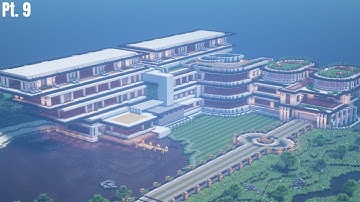 Minecraft: Modern Mega Mansion Tutorial | Freestyle Build (#2) Pt. 9 (last one)