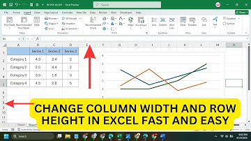 Change Column Width and Row Height in Excel Fast and Easy