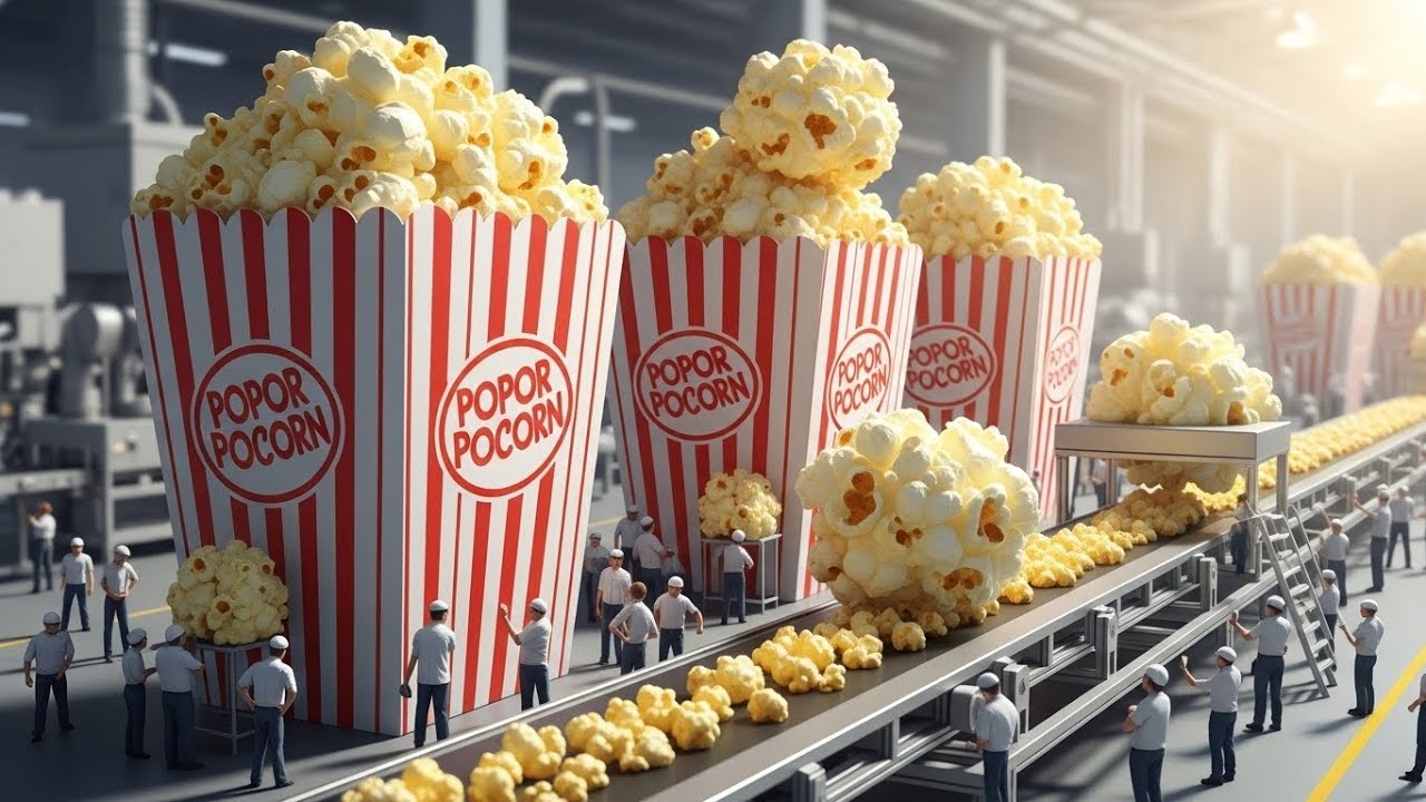 Popcorn Processing REVEALED: Inside the World's Most Advanced Popcorn Production Line ...