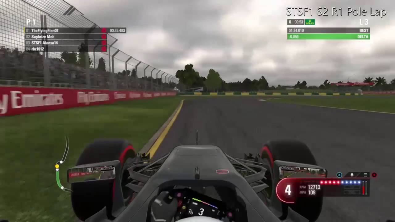 F1 2016 - STSF1 S2 R1 - Australia Pole Lap - 