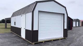 12x24 Signature lofted garage | winamac   SHEDS | GARAGES | BARNS | CABINS