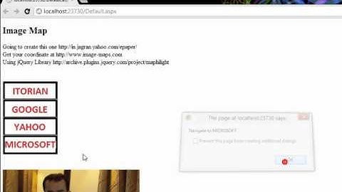 Image Map; Mouse Hover Effect on Area using jQuery