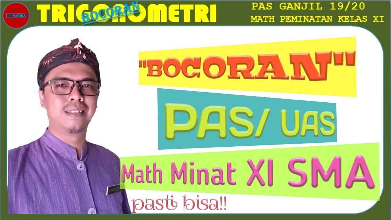 Bocoran Soal Pas Uas Ganjil 2019 2020 Matematika Peminatan Kelas