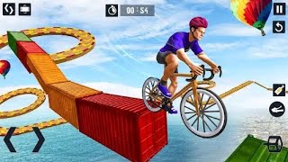 Bicicleta BMX Impossivel Façanha corrida jogo 3D / Car games Android - riding a bike with challenges screenshot 1
