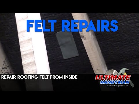 home repairing roof