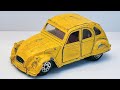 Citroen 2 CV Corgi restoration. Diecast car. 007 James Bond