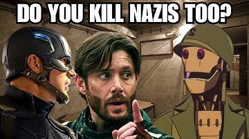 Soldier boy and Captain America meet G.I Robot in a random bunker