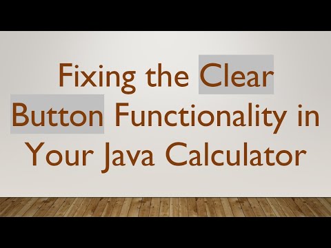 Fixing the Clear