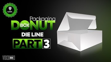 DONUT BOX DRAWING | DIELINE | Corel Draw X8 | PART 3