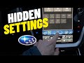 5 hidden touch screen settings on the subaru outback